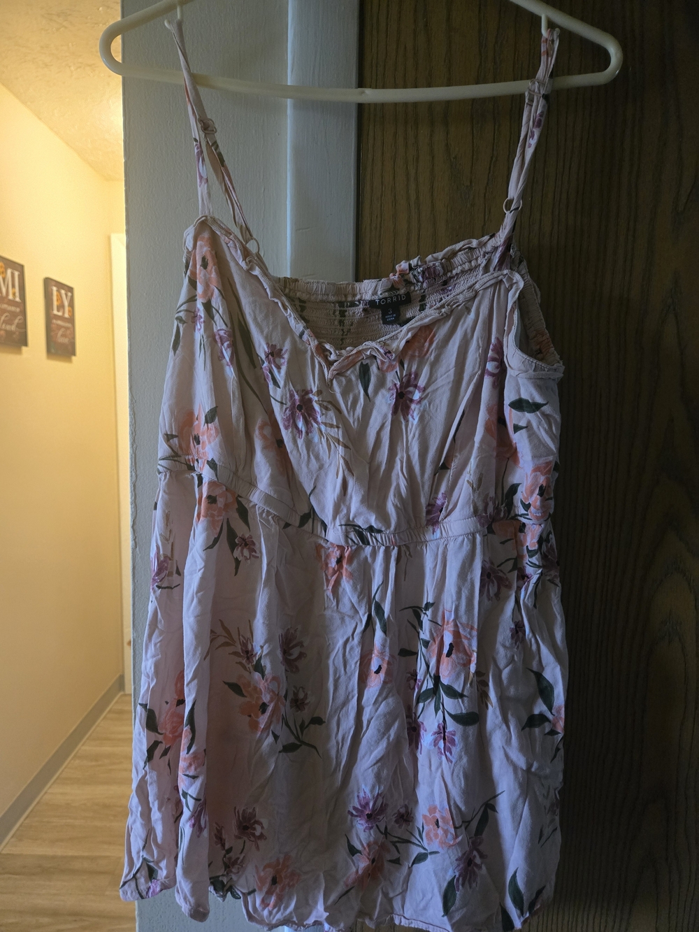 torrid Pink Floral Spaghetti-Strap Camisole Top